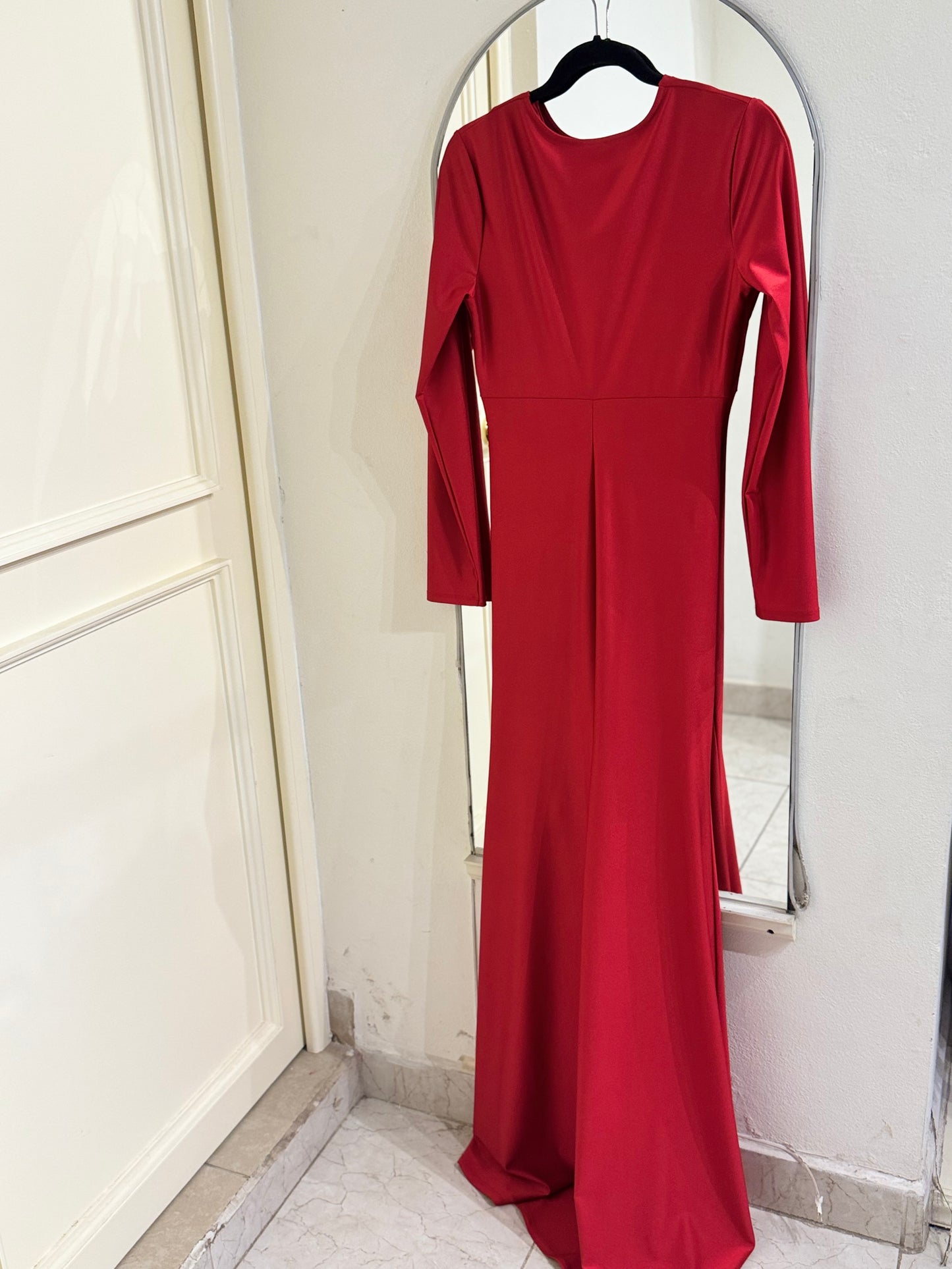 Vestido entallado rojo
