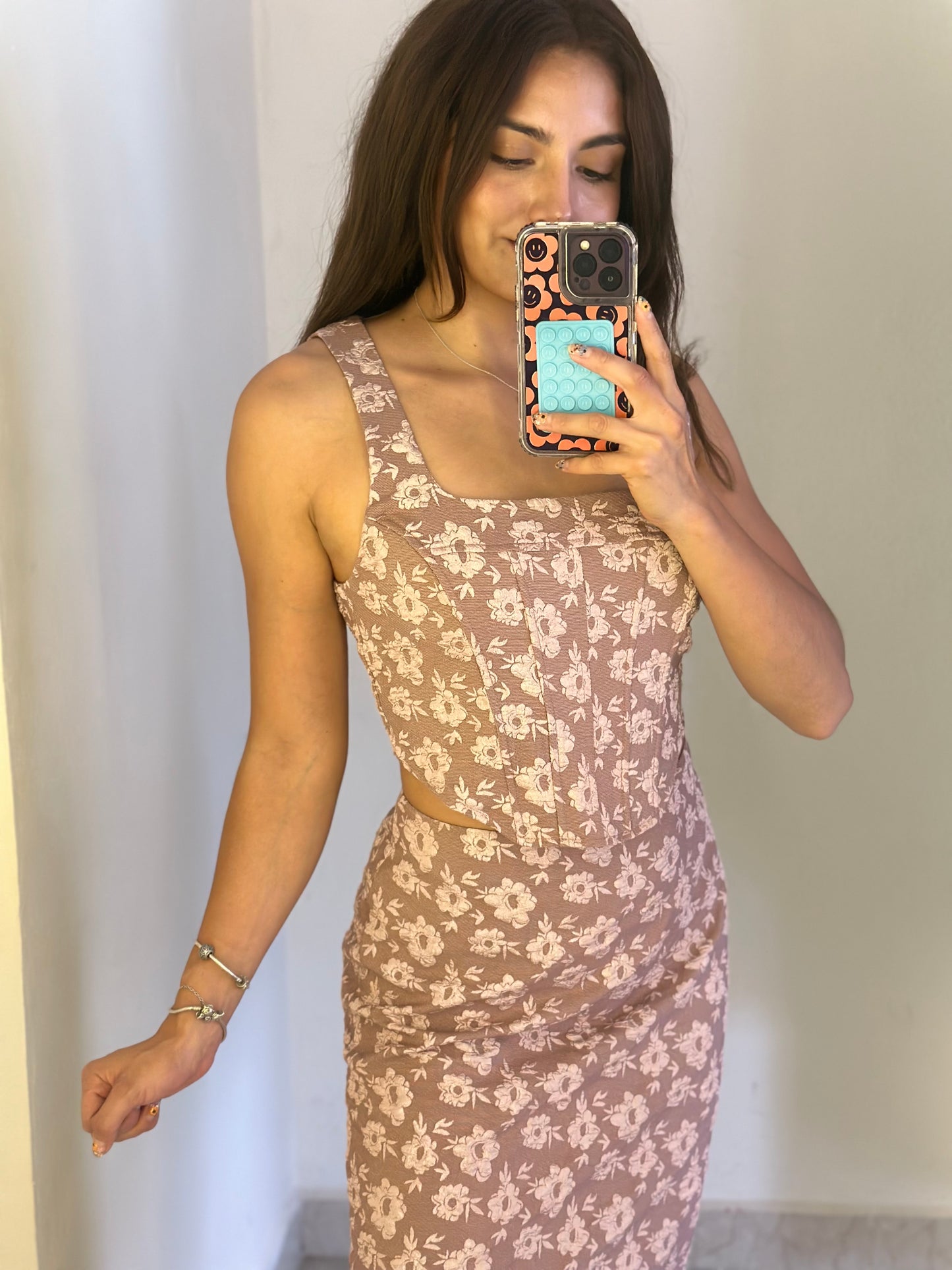 Set corset/ falda larga