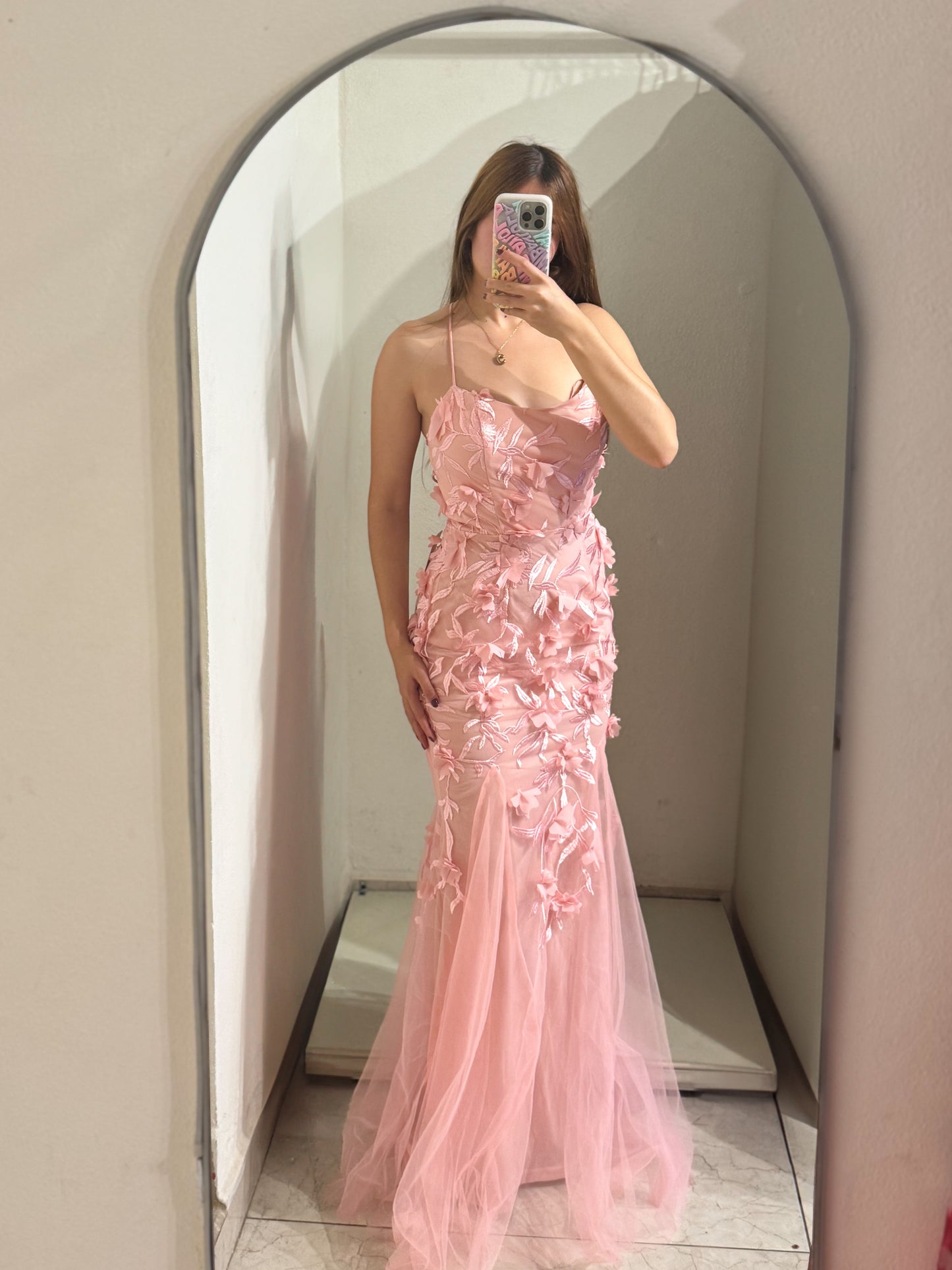 Vestido corte sirena aplicaciónes