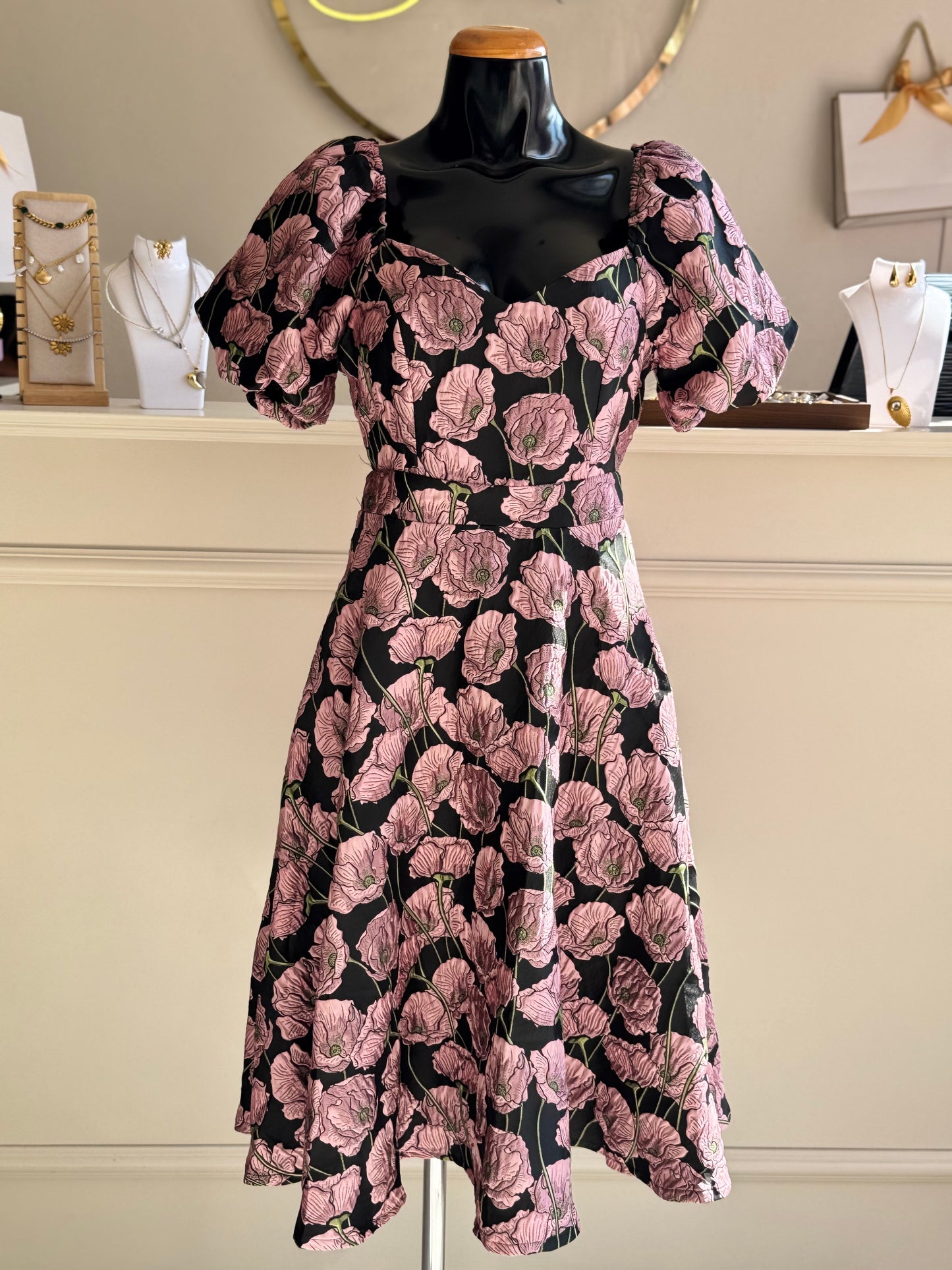 Vestido midi floreado