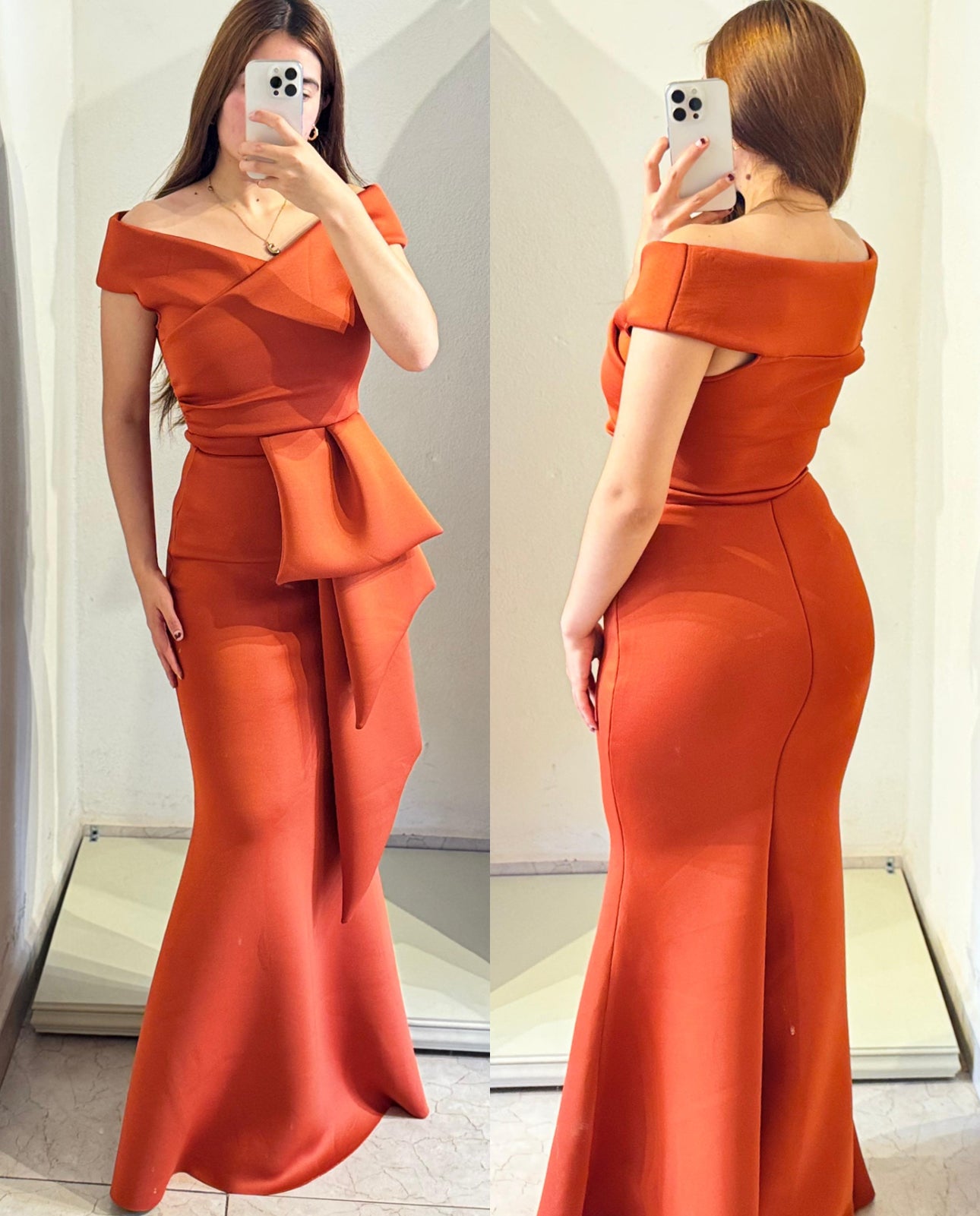 Vestido chedron corte