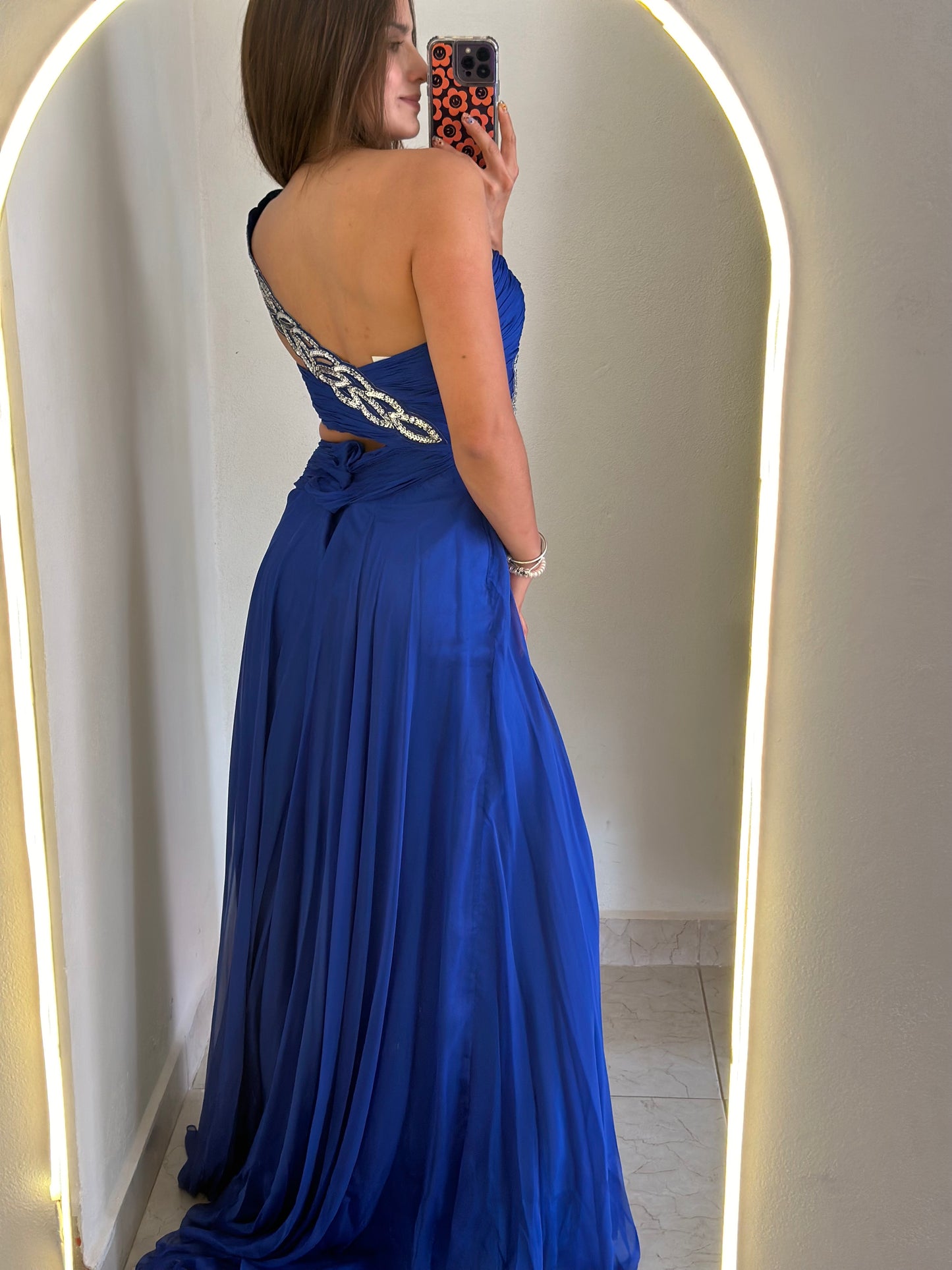 Vestido tirante de lentejuela
