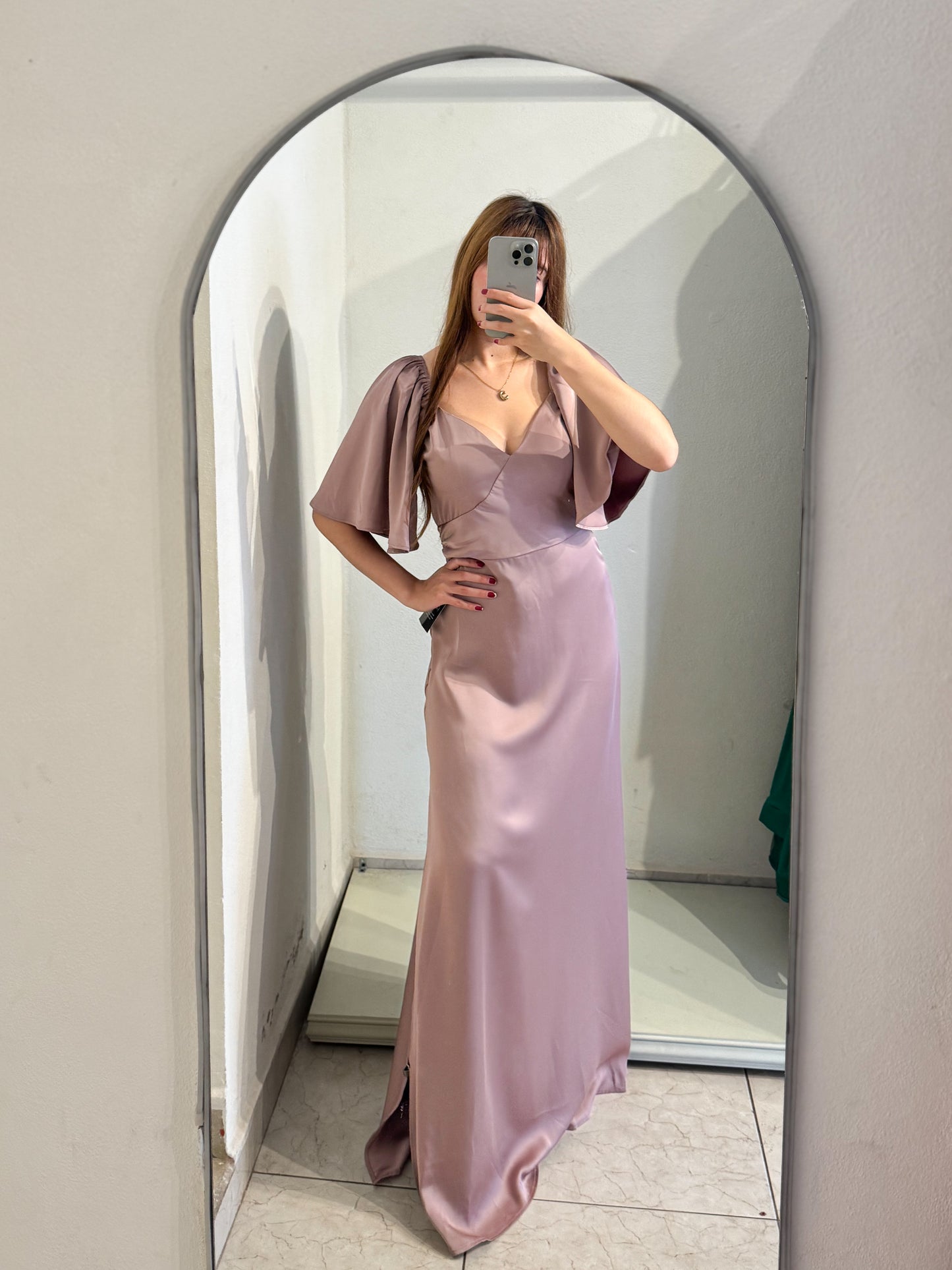 Vestido palo de rosa