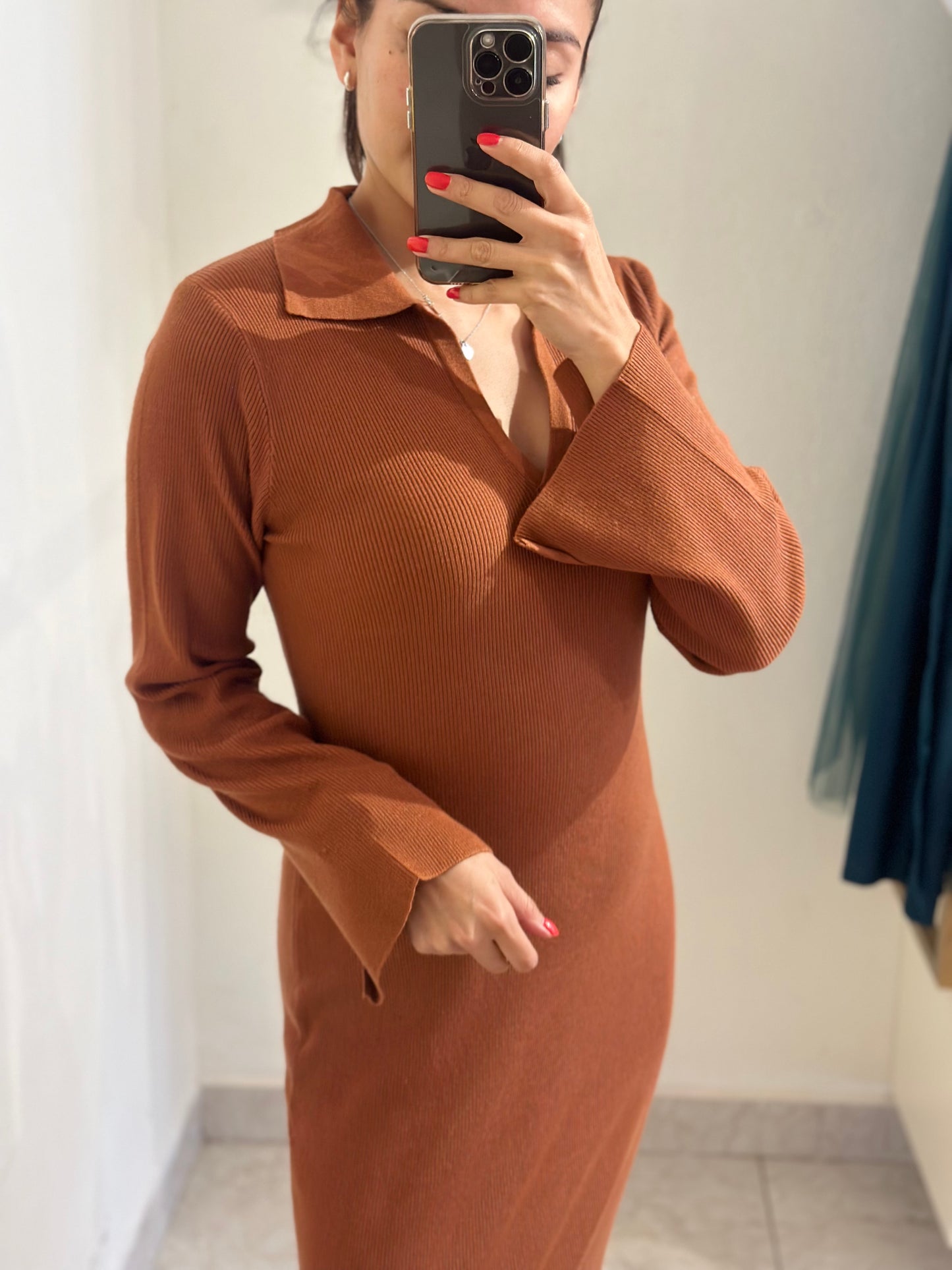 Vestido en tela de punto
