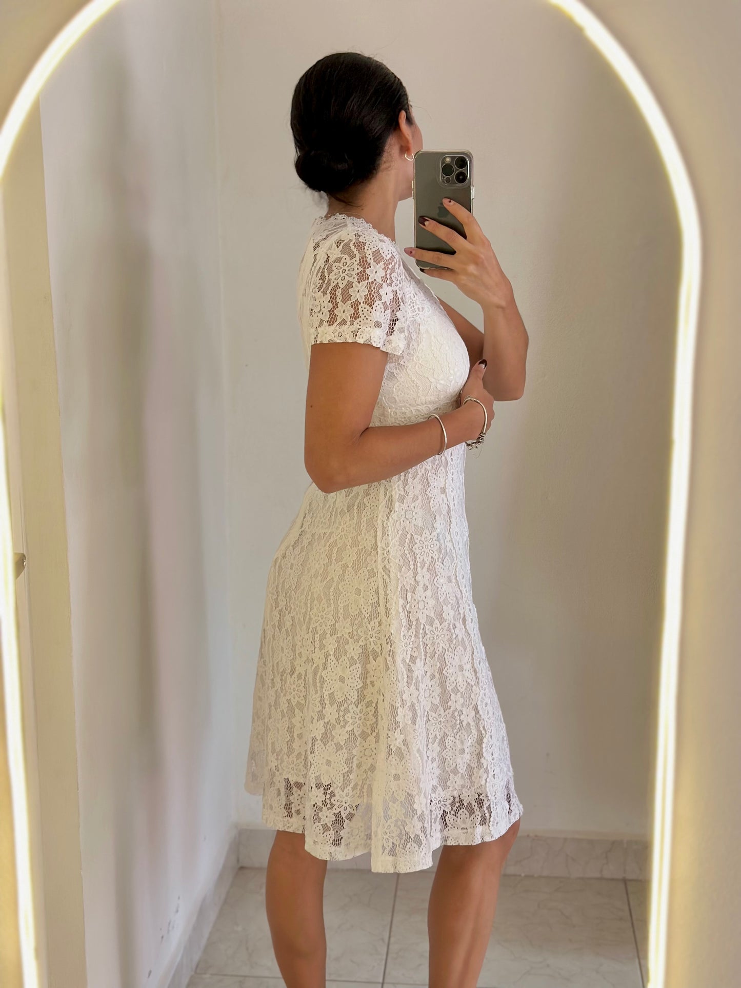 Vestido encaje blanco