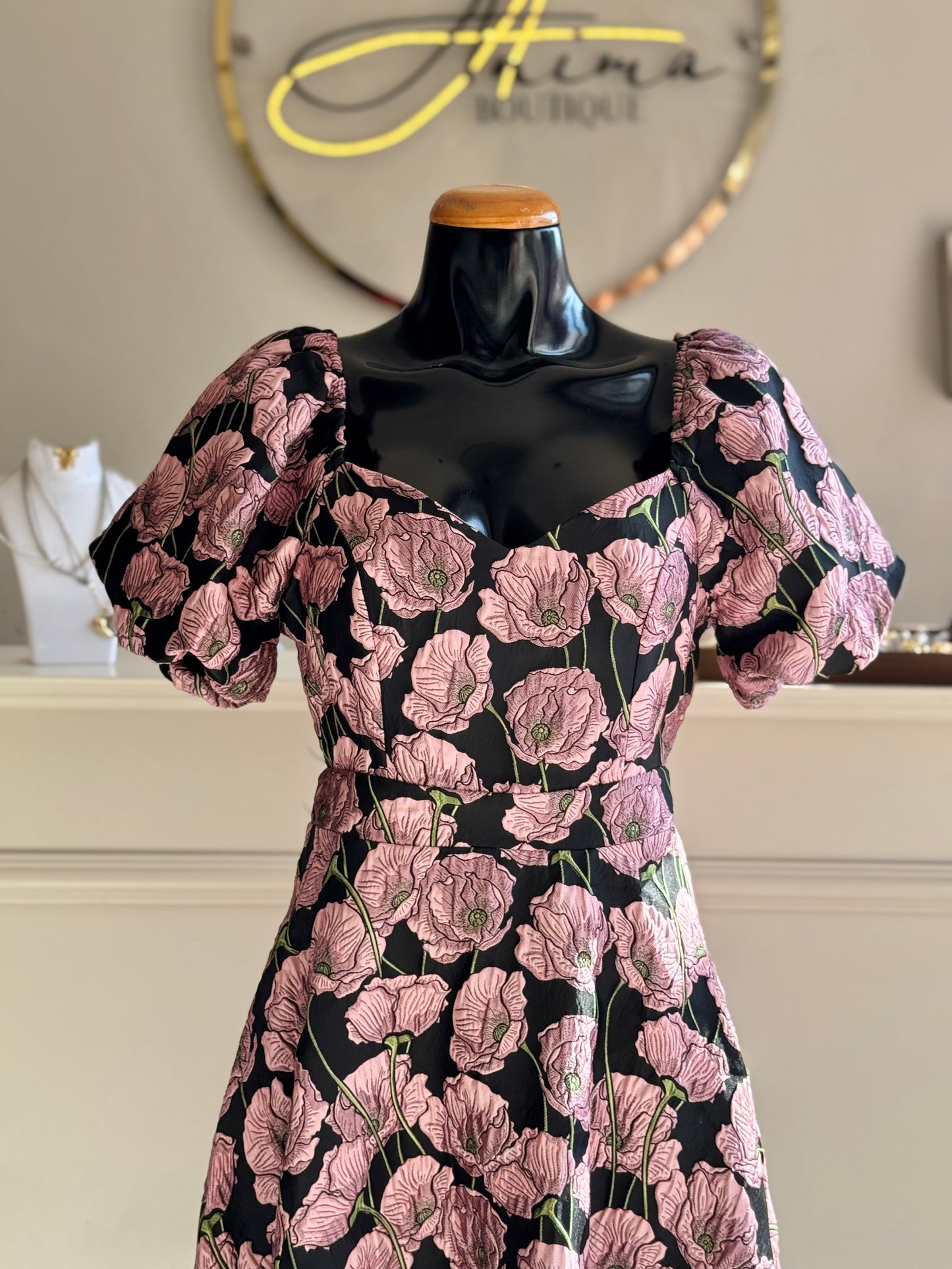 Vestido midi floreado