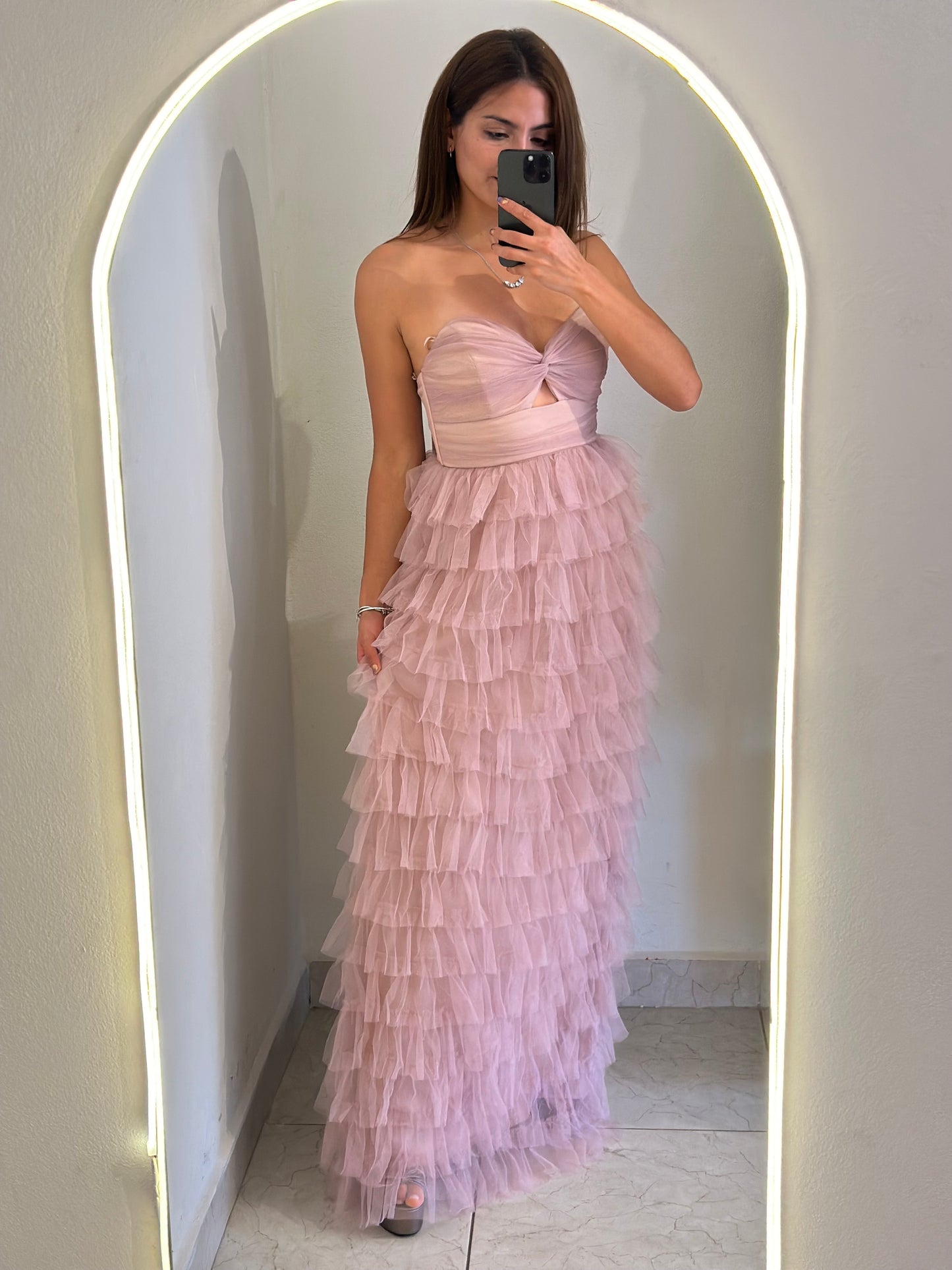 Vestido tul Olanes