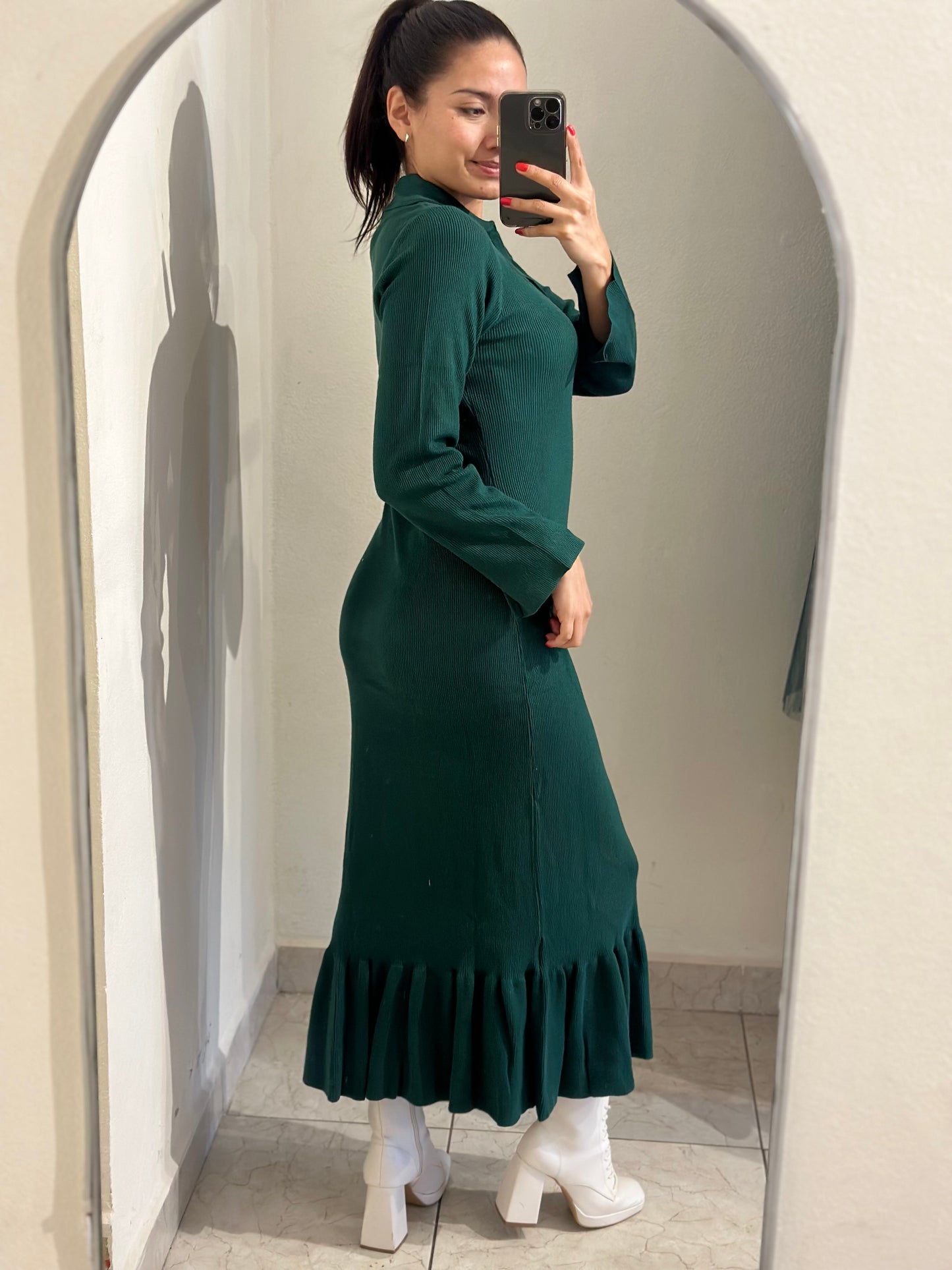 Vestido en tela de punto