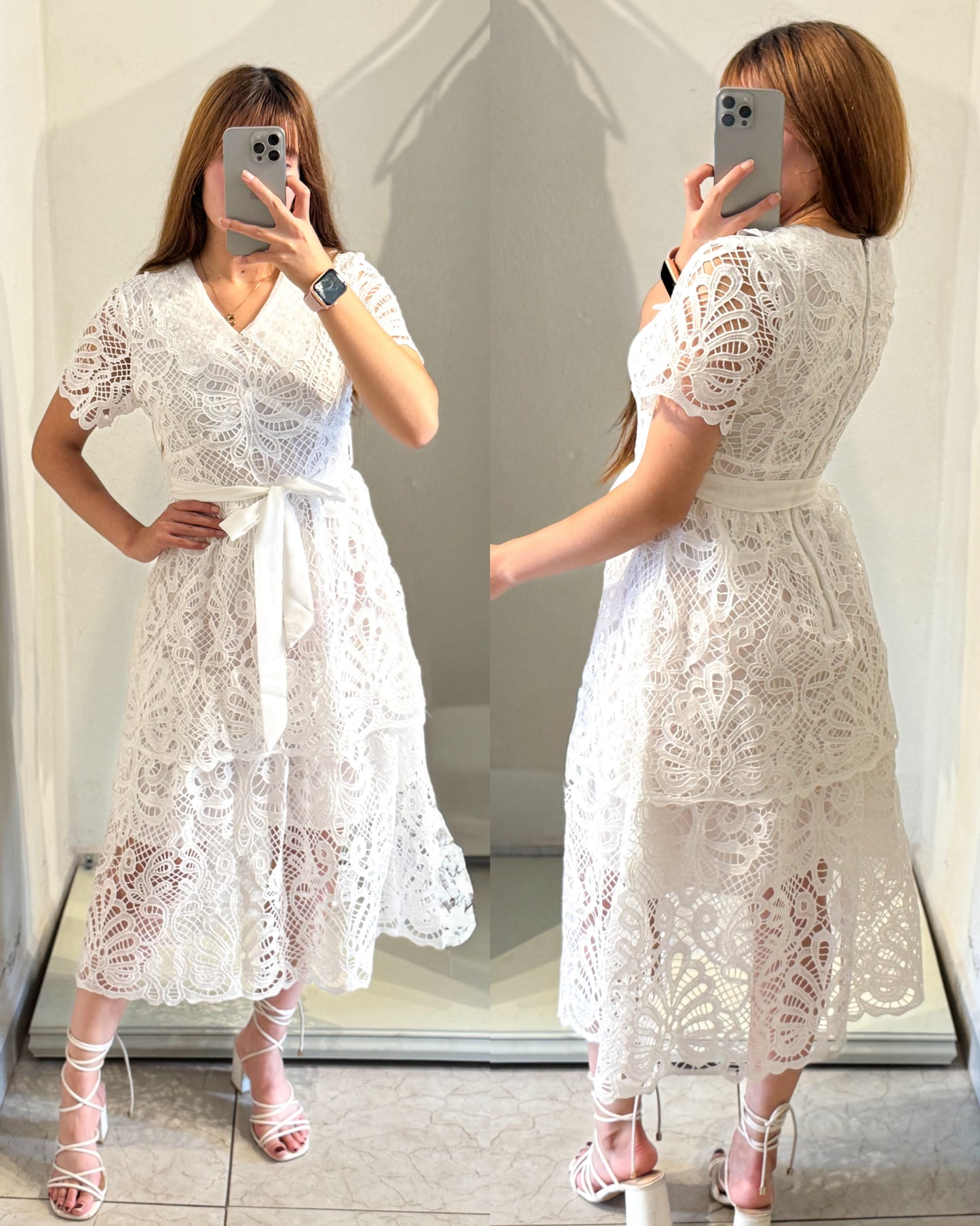 Vestido encaje suizo