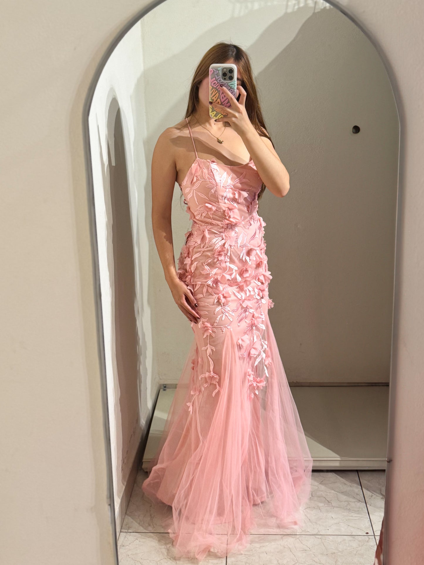 Vestido corte sirena aplicaciónes
