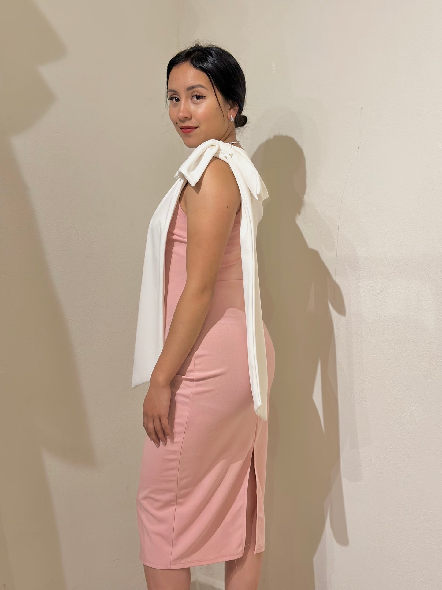 Vestido midi moño
