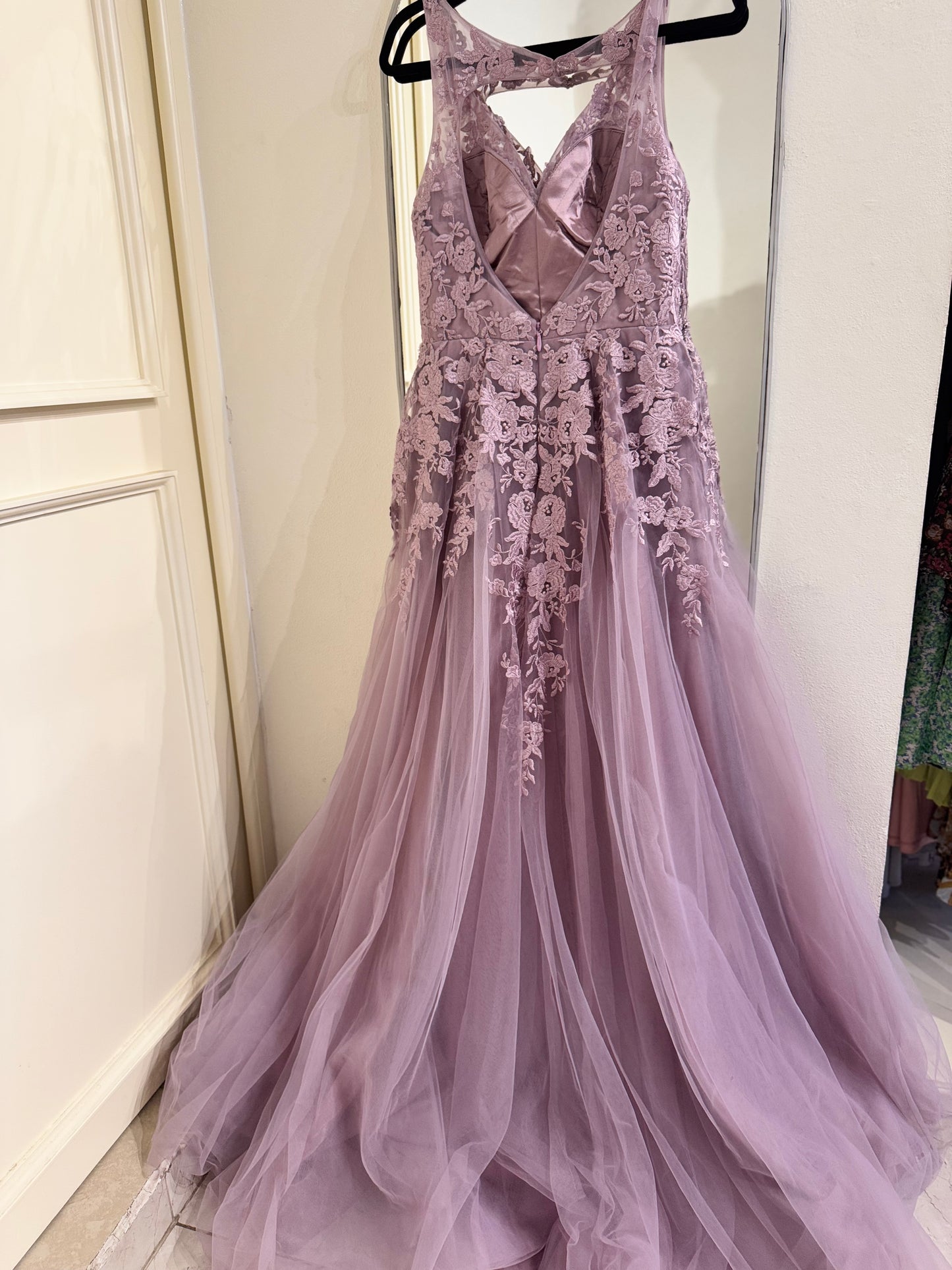 Vestido tul lila