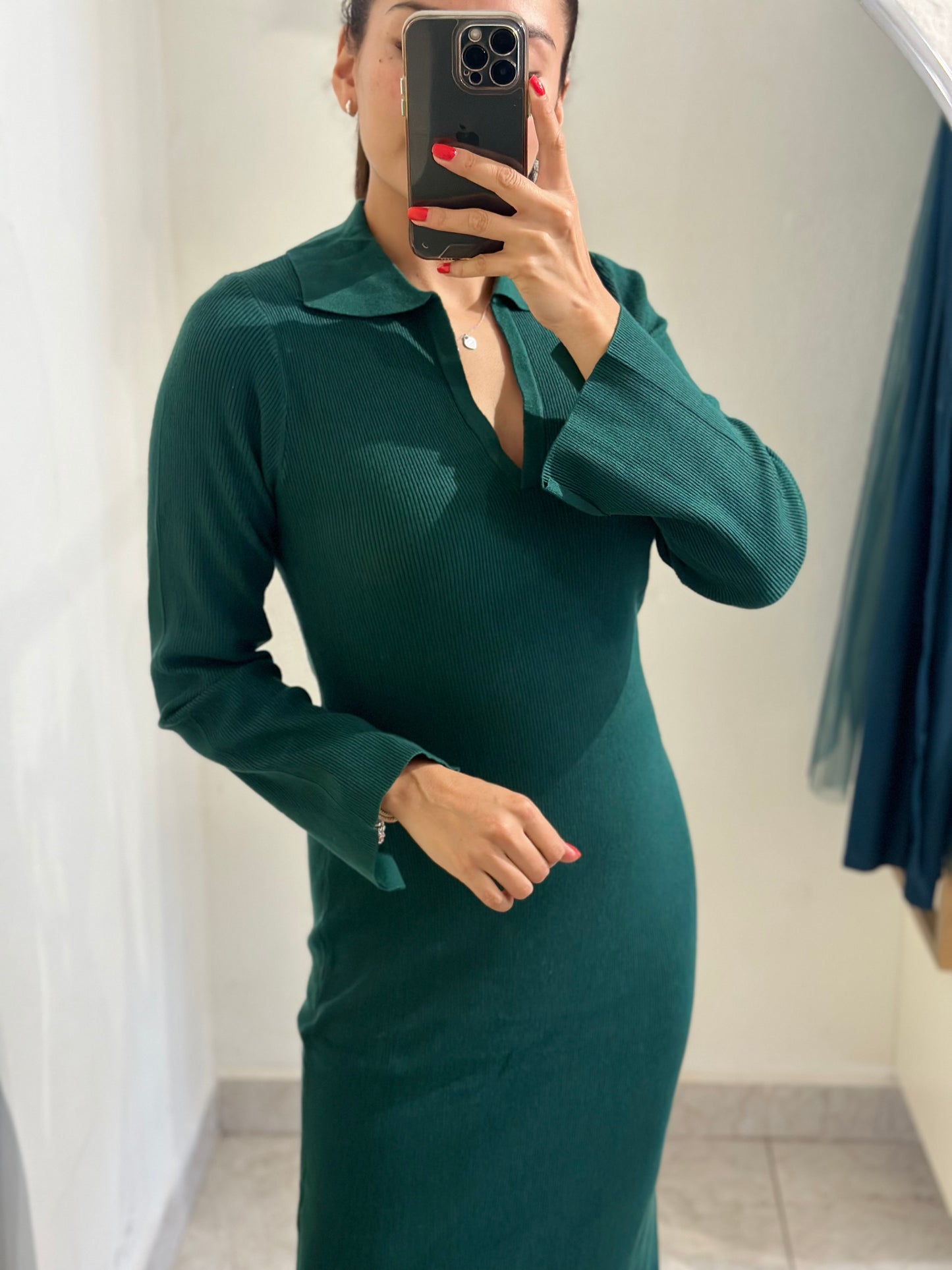 Vestido en tela de punto