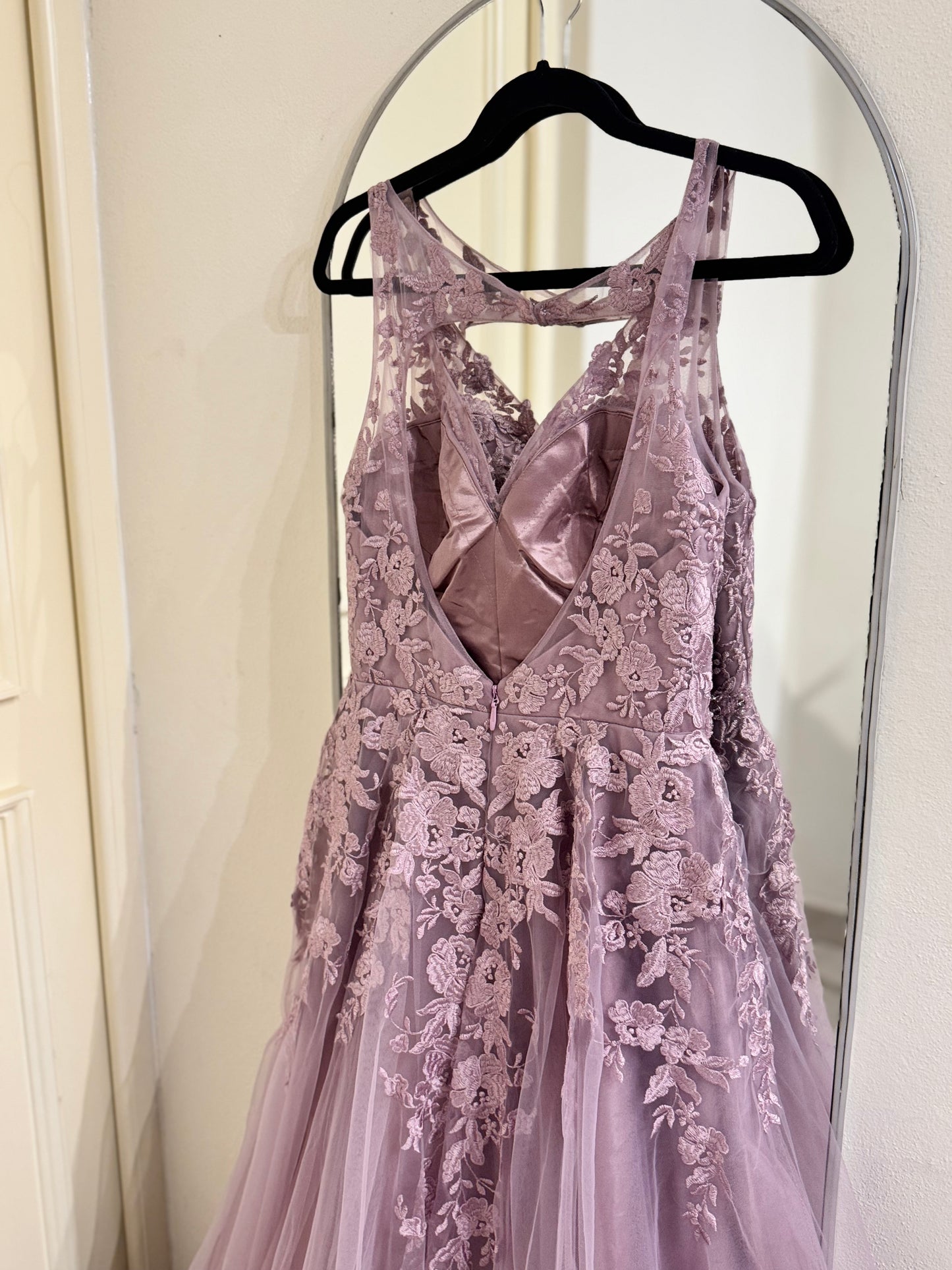 Vestido tul lila