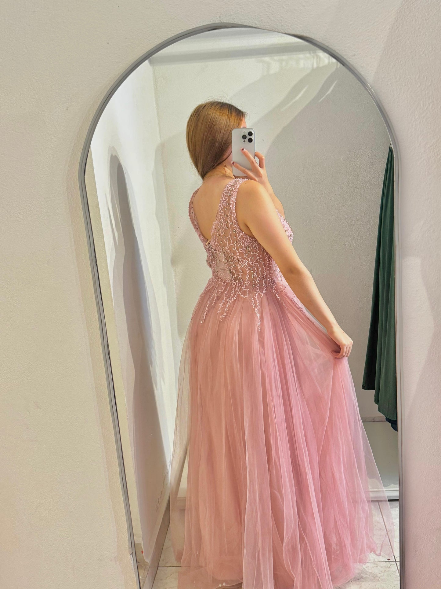 Vestido tul rosa