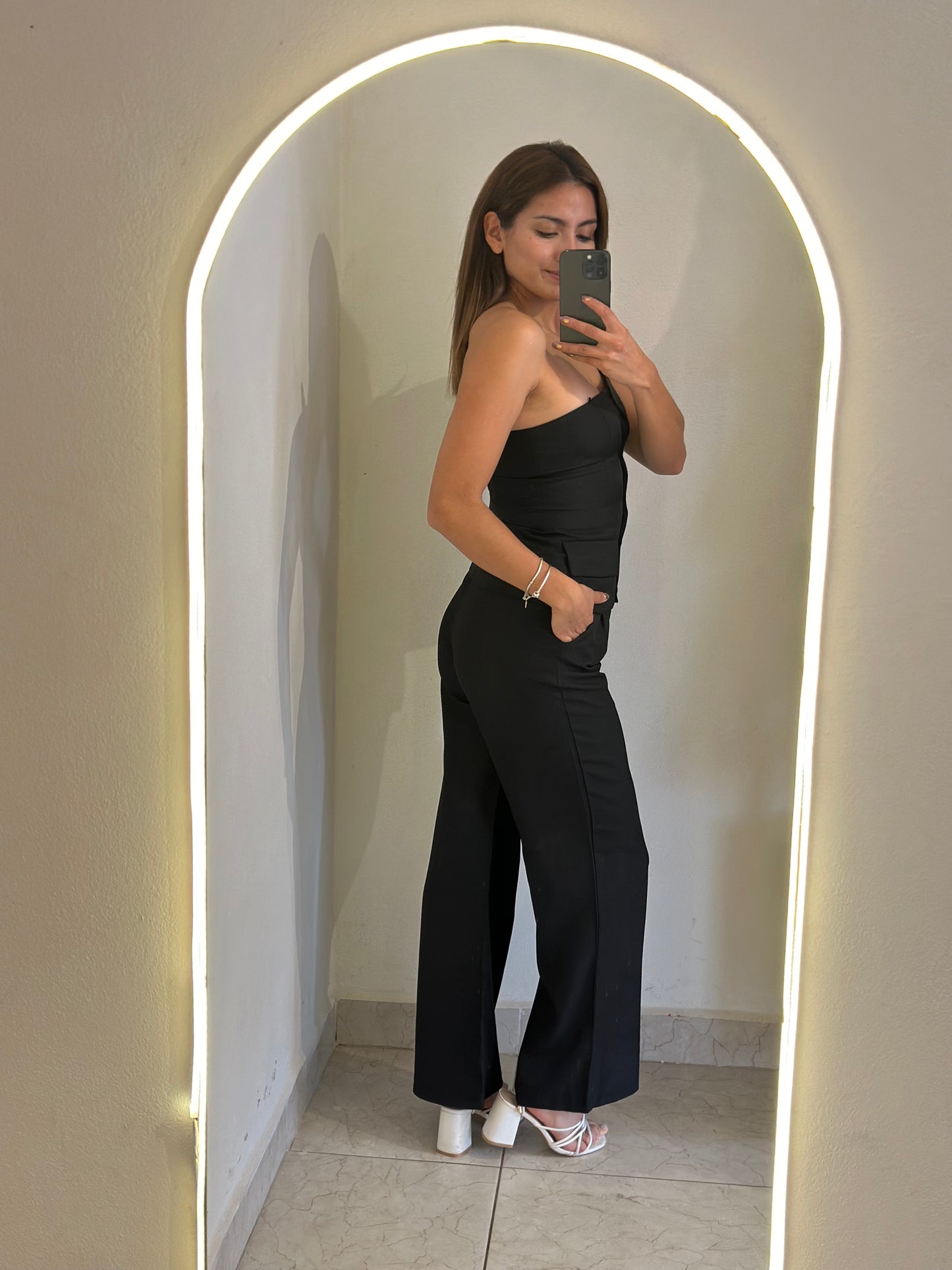 Set chaleco y pantalón negro