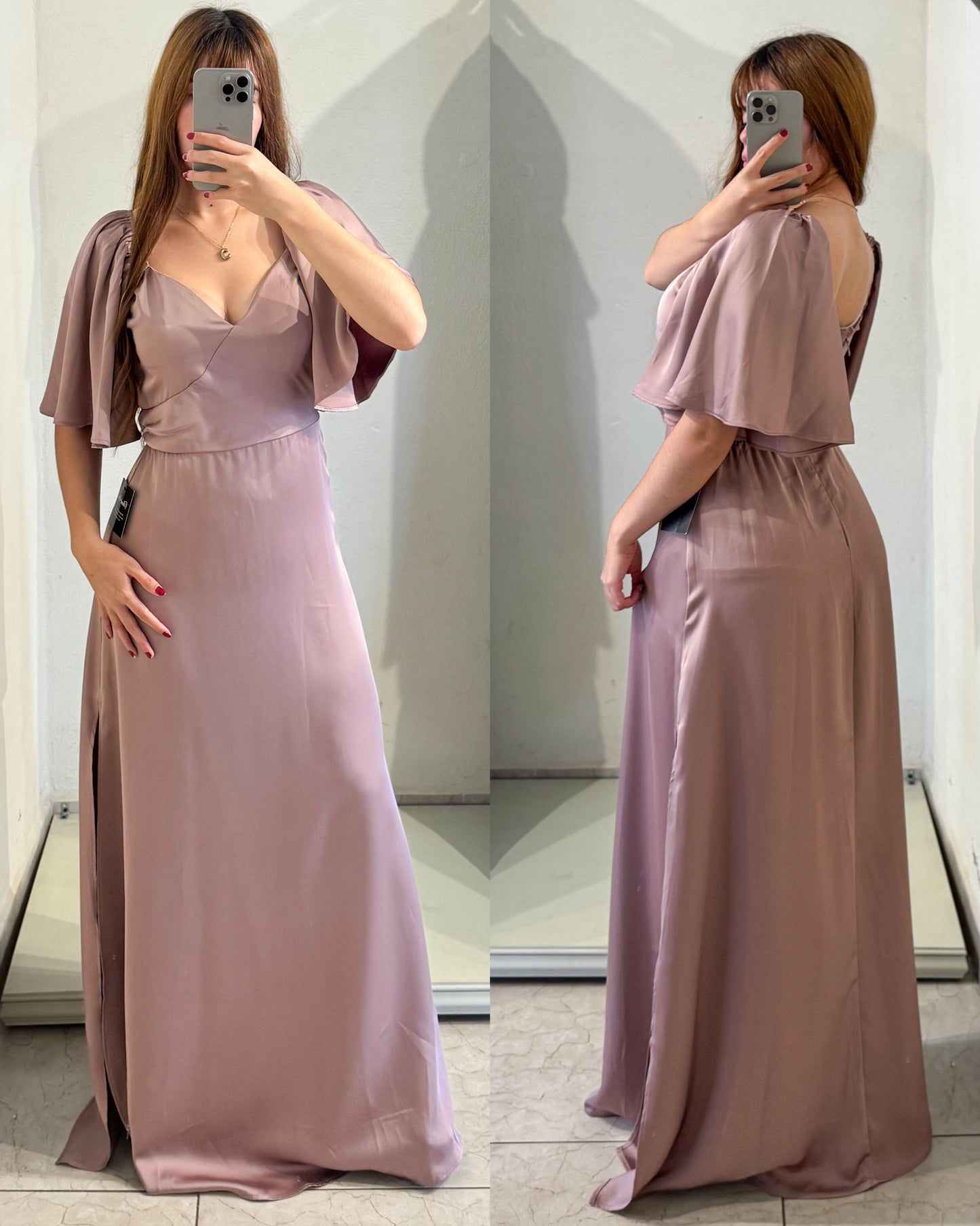 Vestido palo de rosa