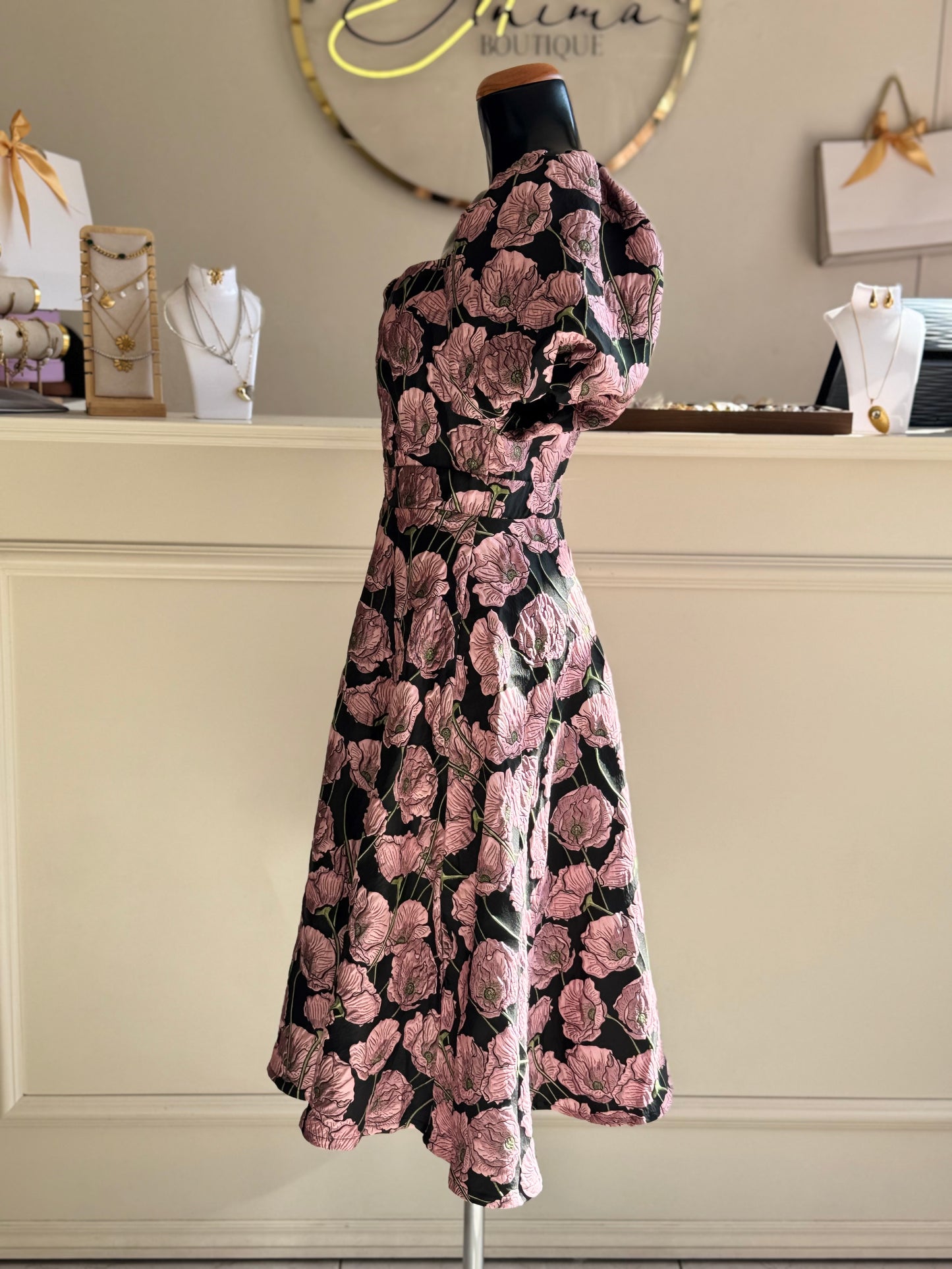 Vestido midi floreado