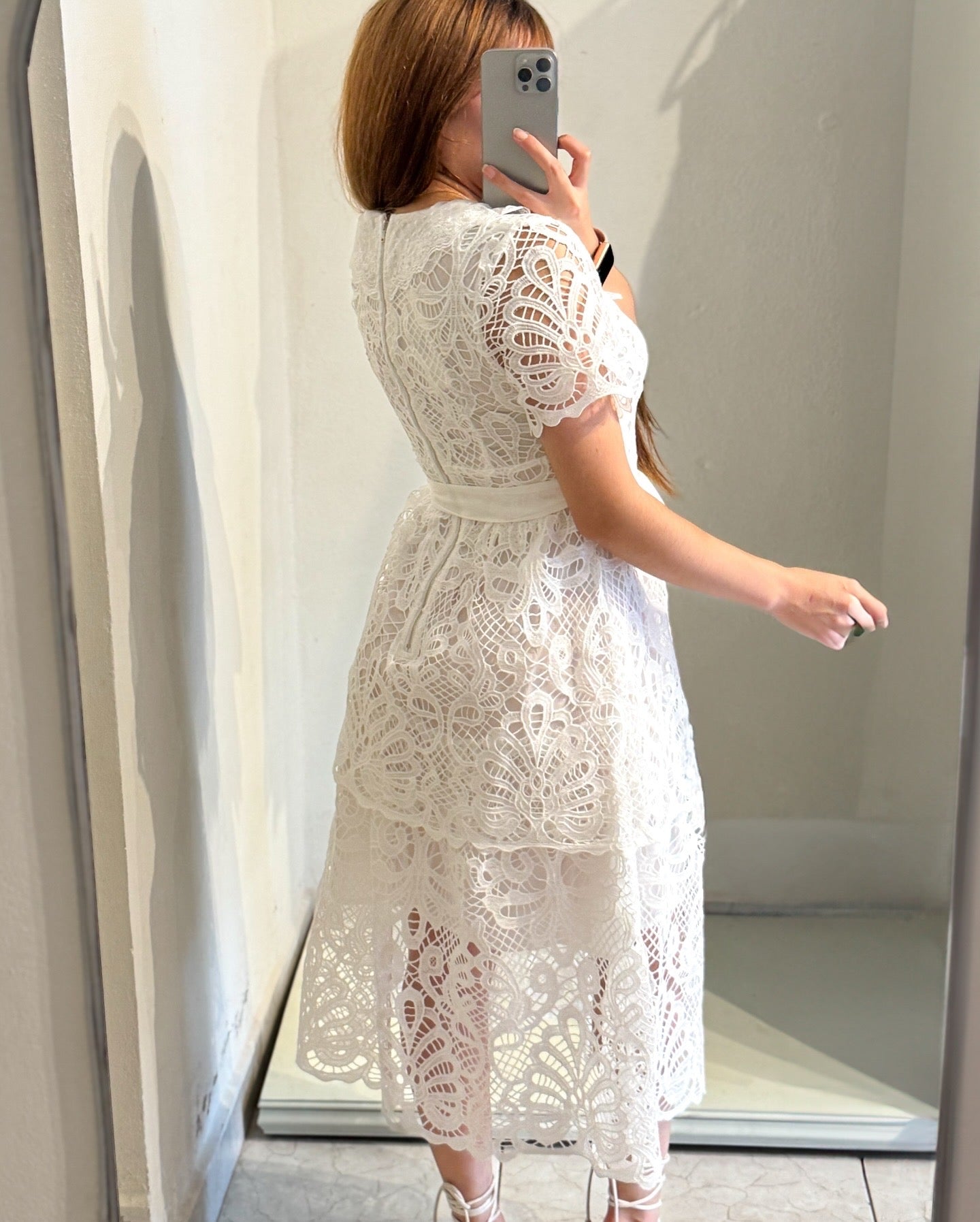 Vestido encaje suizo