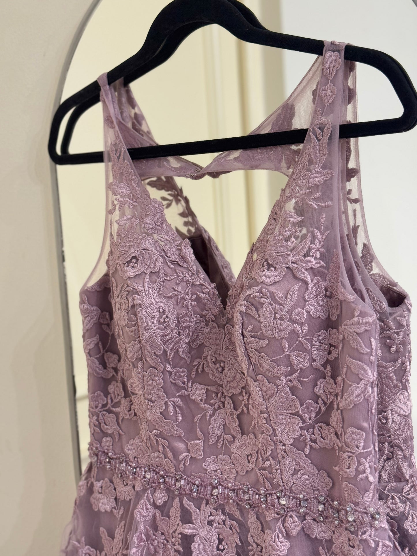 Vestido tul lila