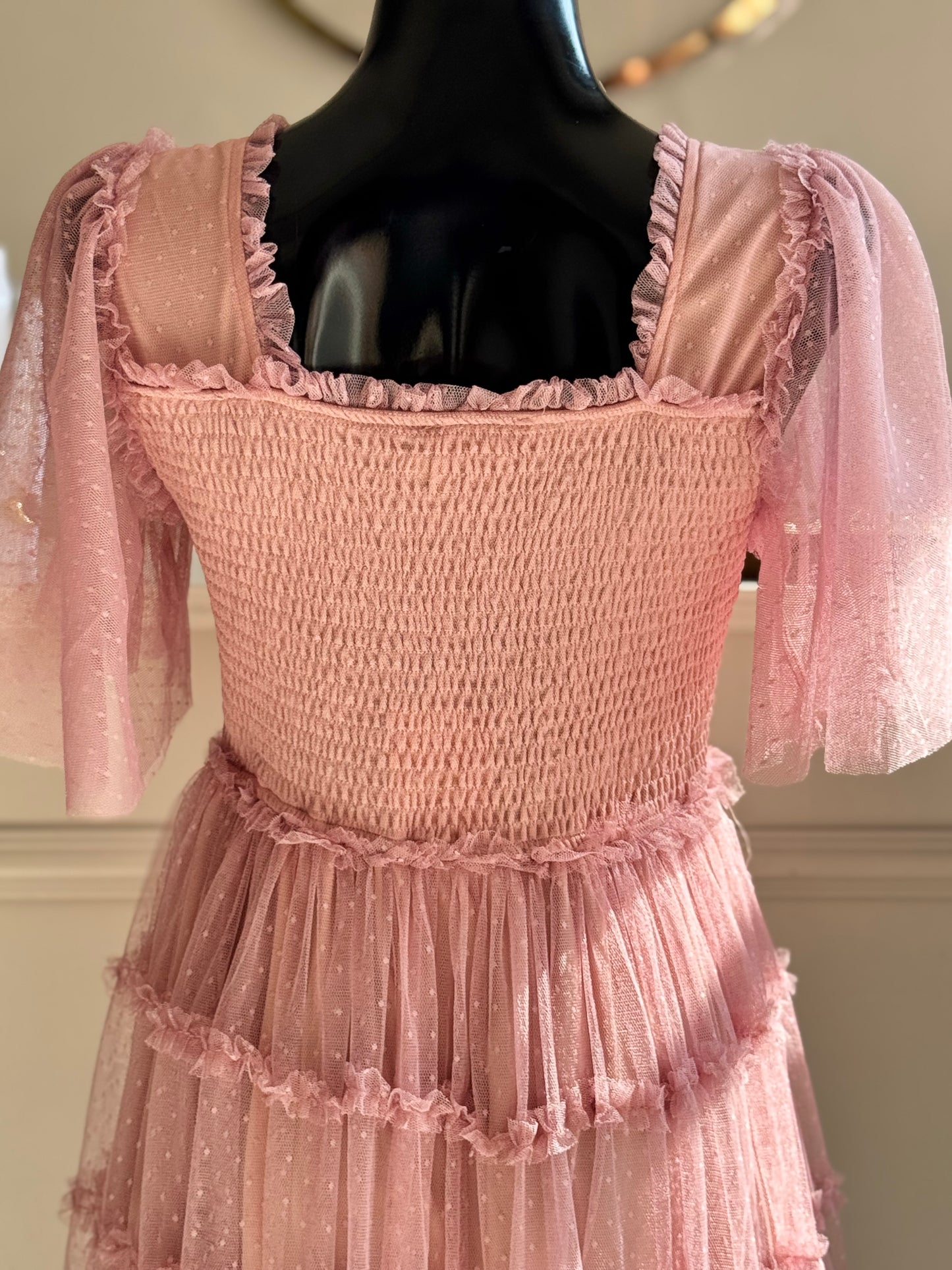 Vestido tul midi