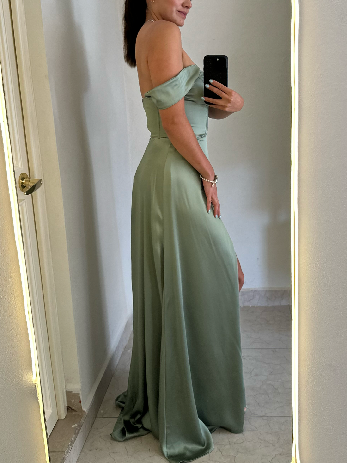 Vestido corset verde