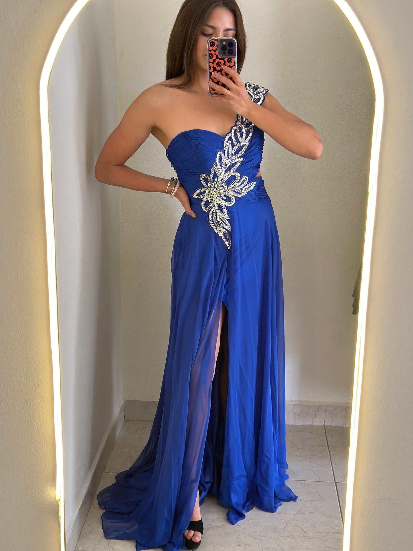 Vestido tirante de lentejuela