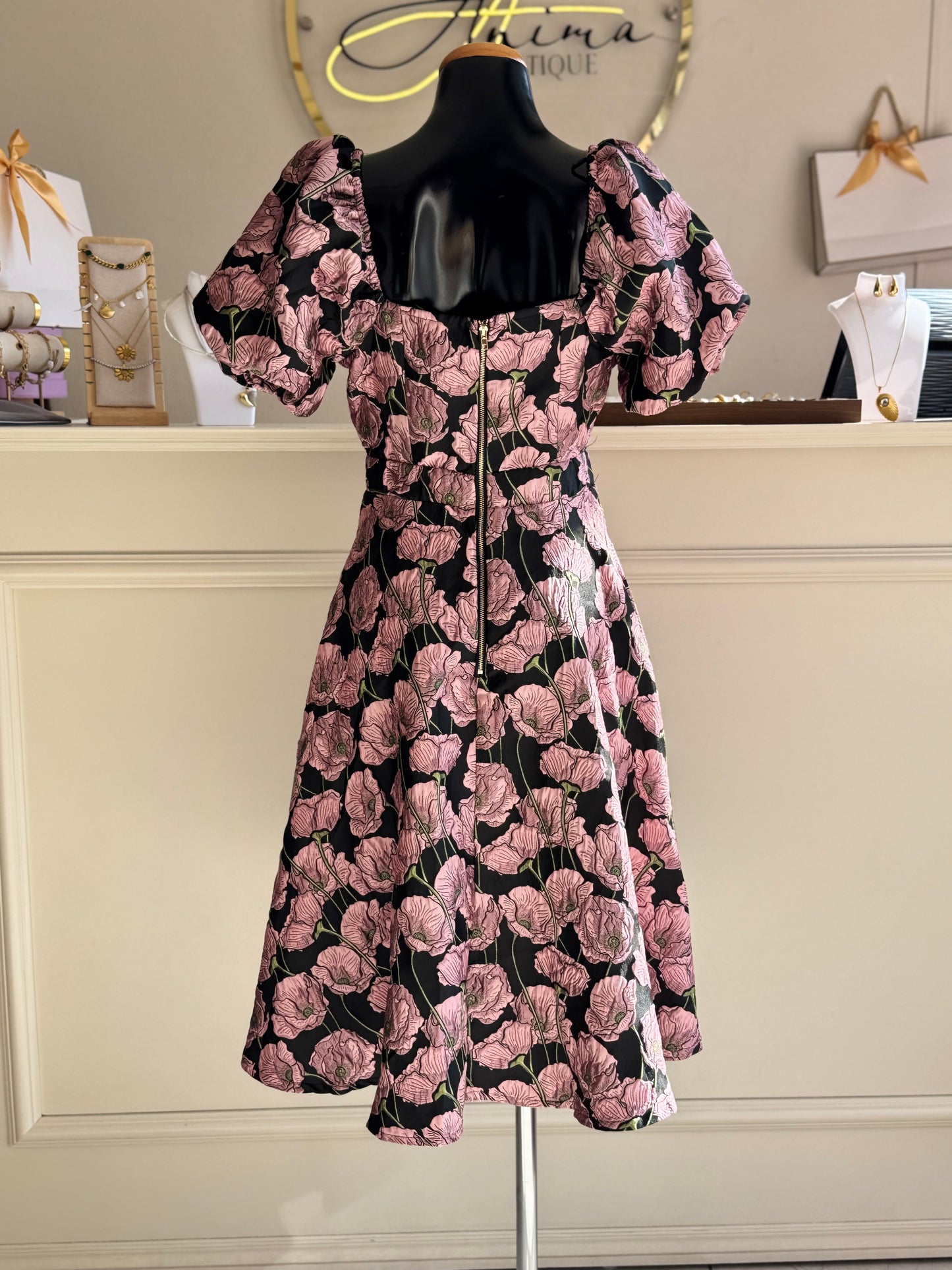 Vestido midi floreado
