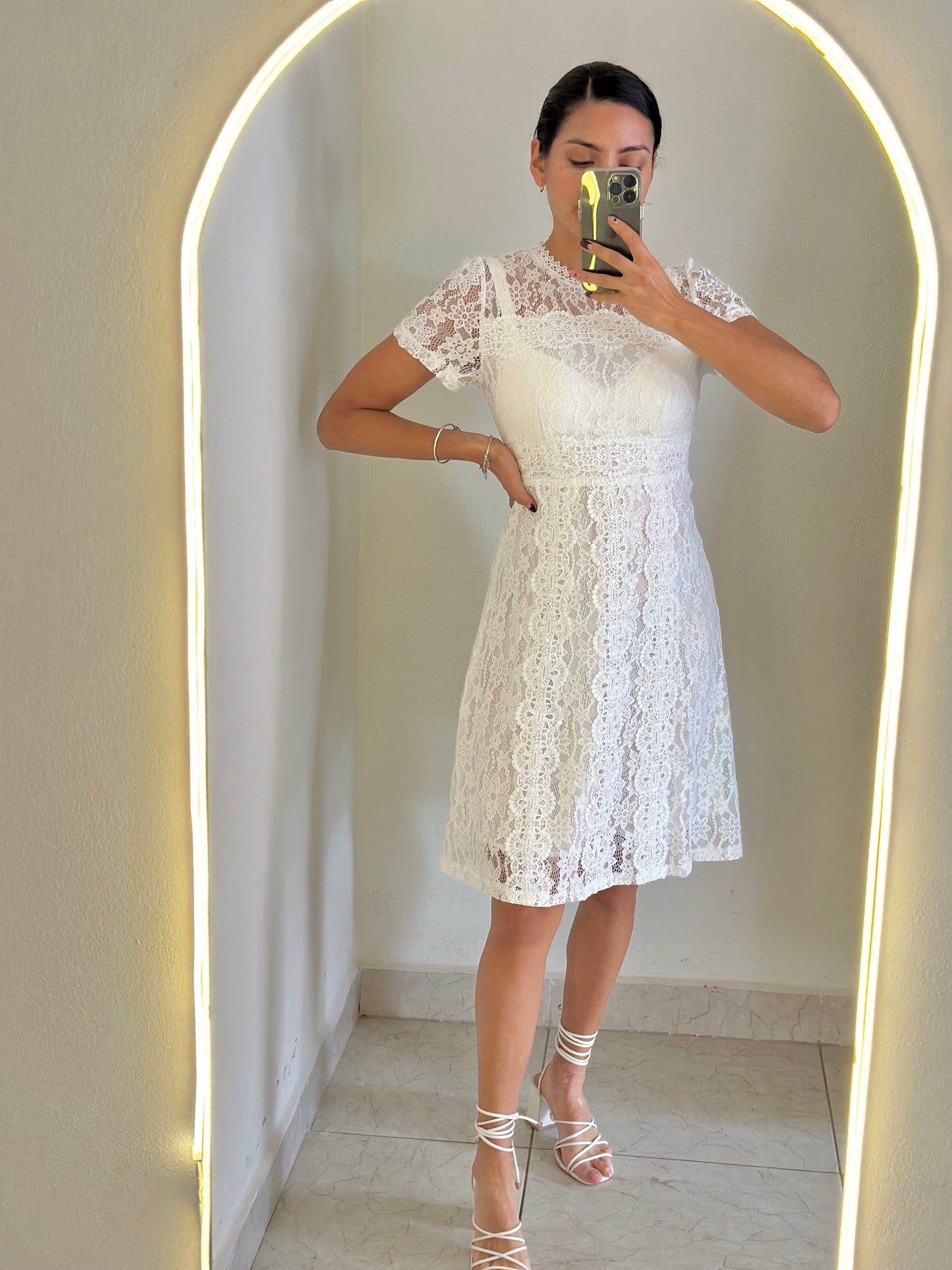 Vestido encaje blanco