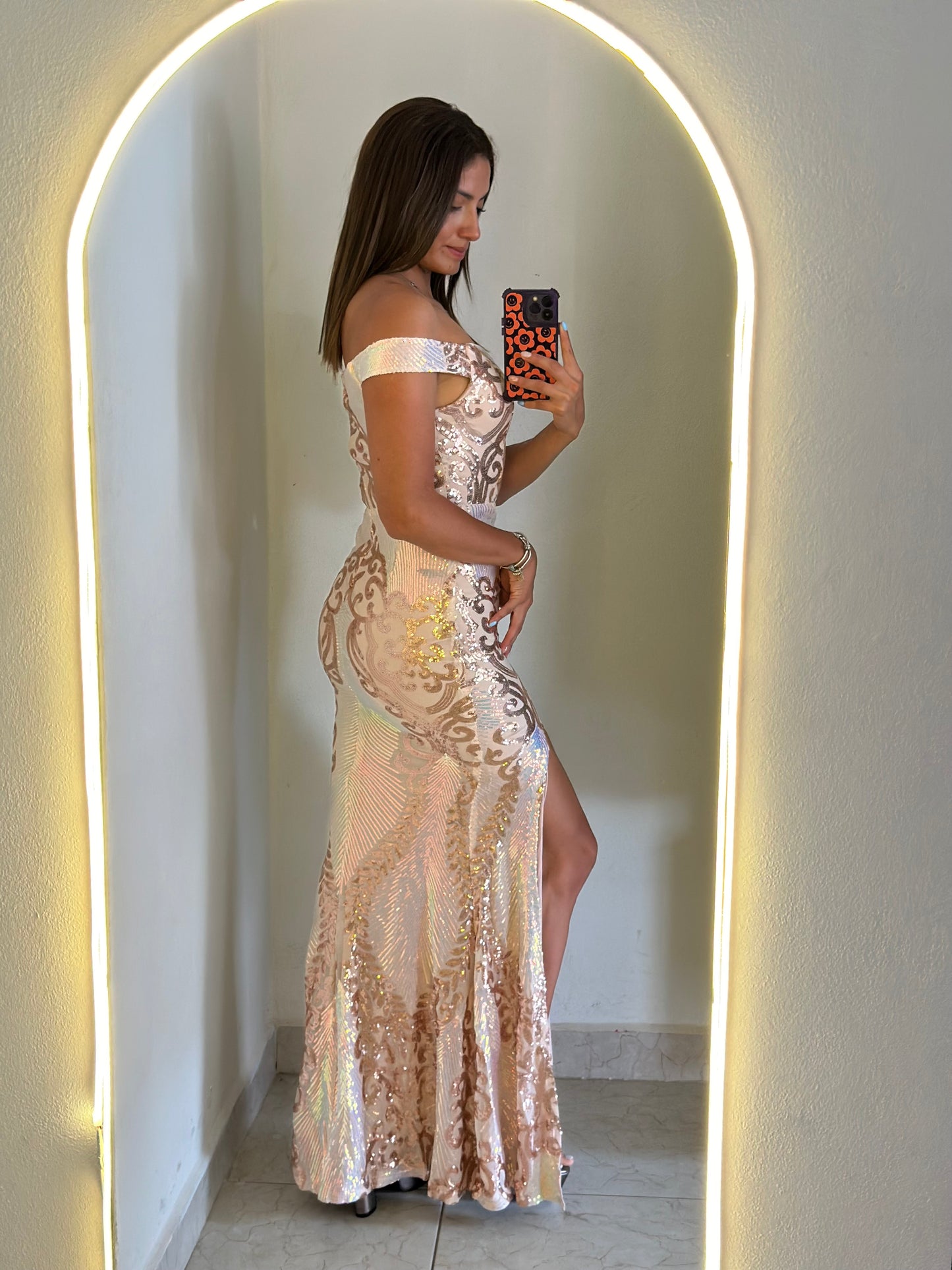 Vestido lentejuelas tornado