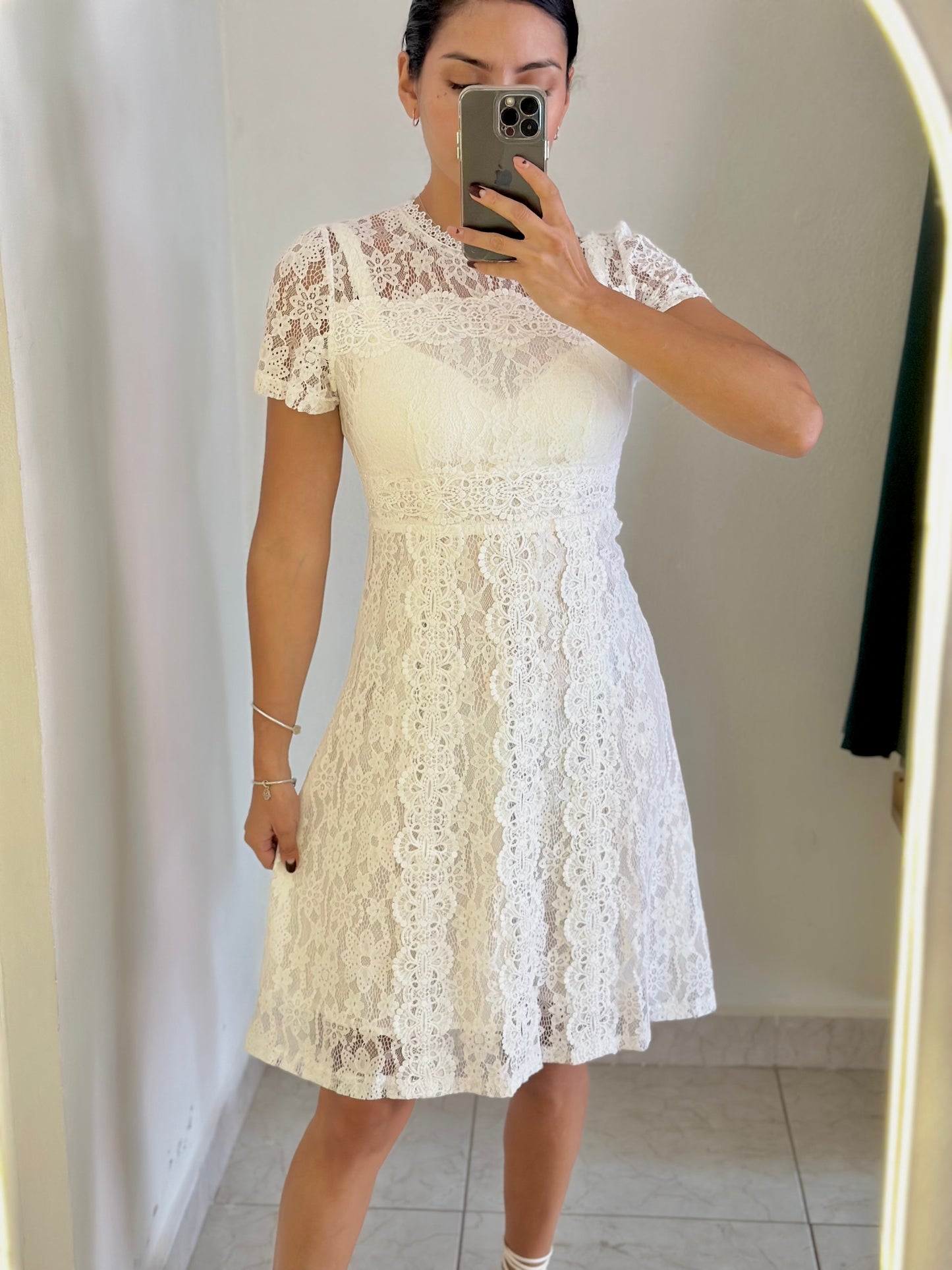 Vestido encaje blanco