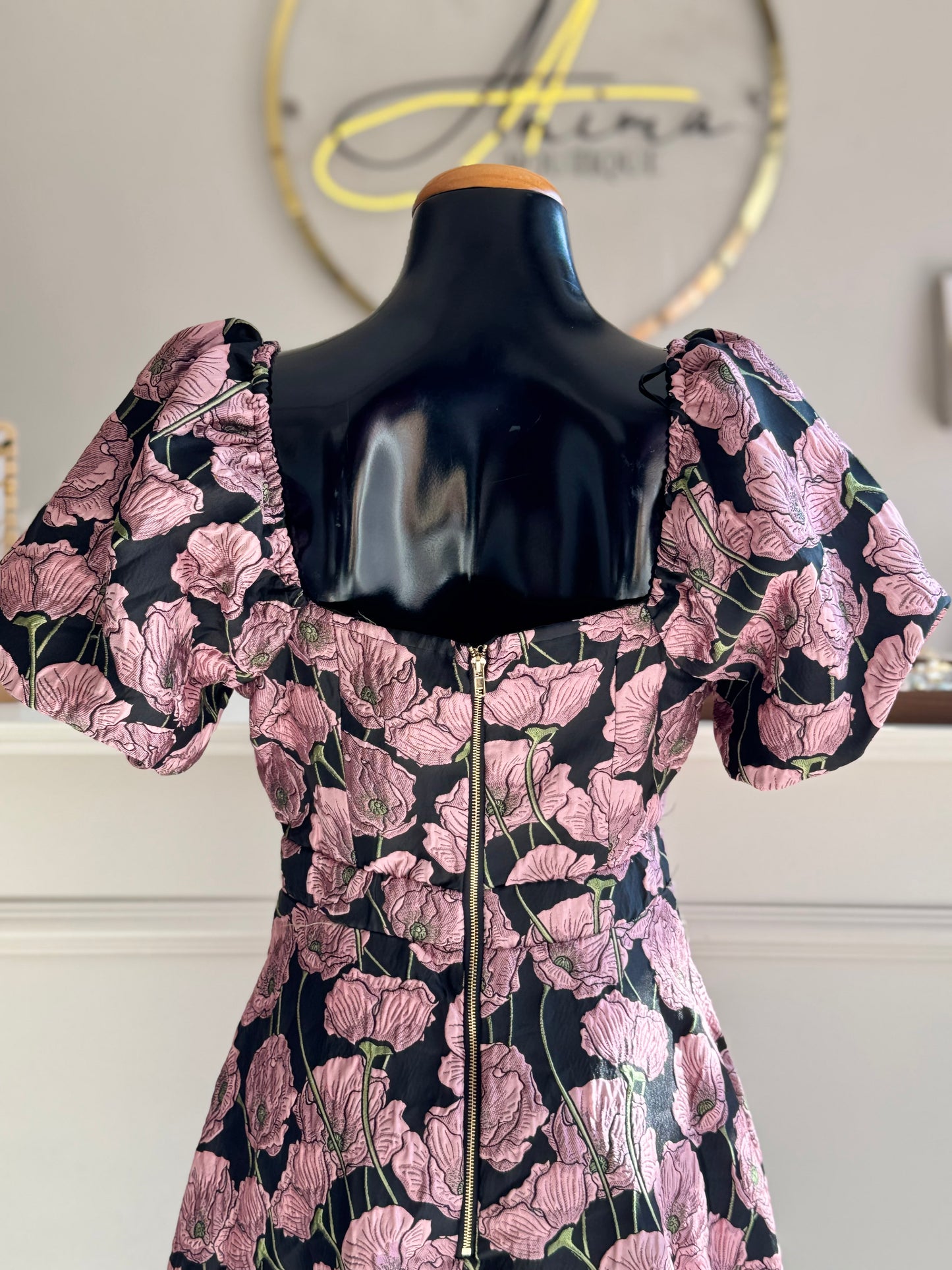 Vestido midi floreado