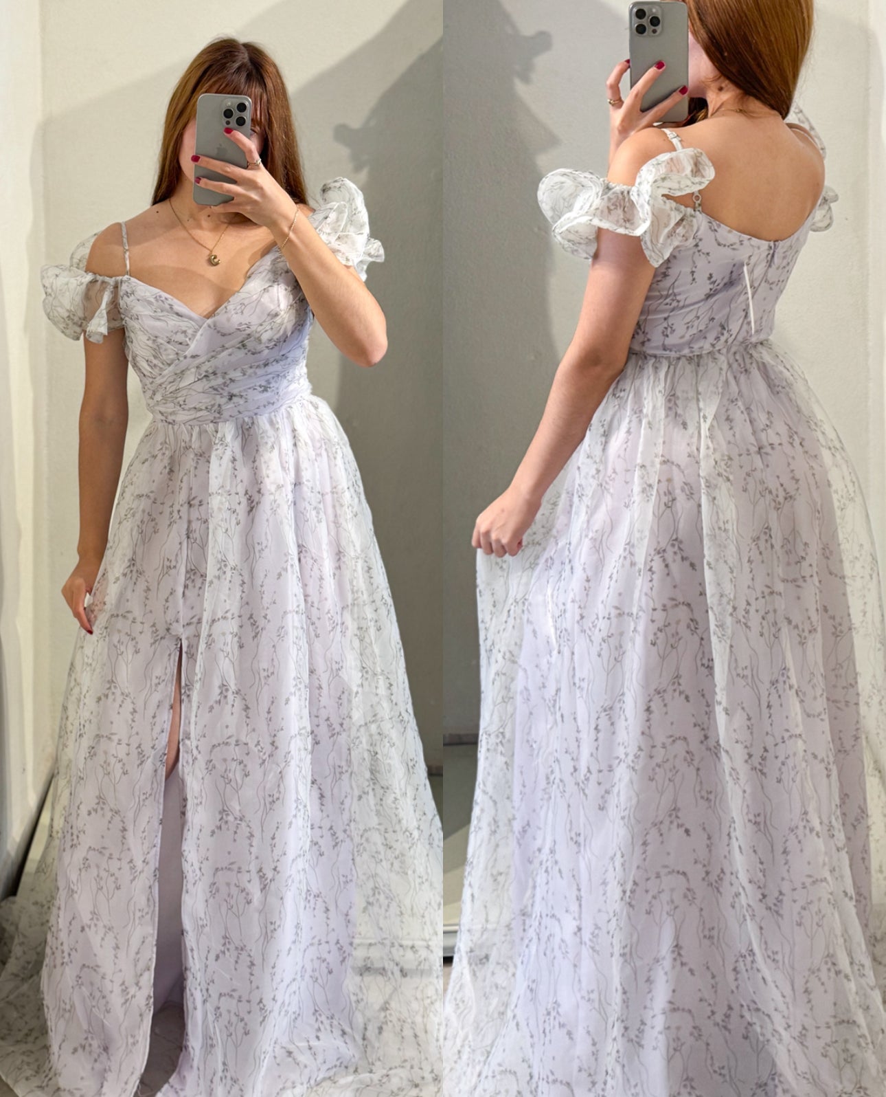 Vestido lavanda flore