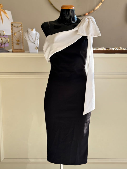 Vestido midi moño