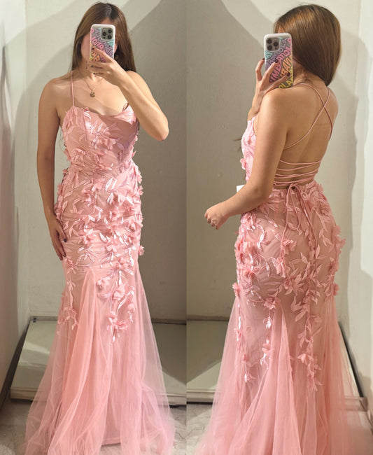 Vestido corte sirena aplicaciónes