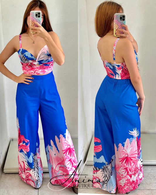 Conjunto azul rey