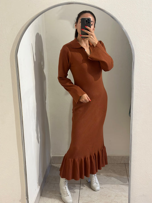 Vestido en tela de punto