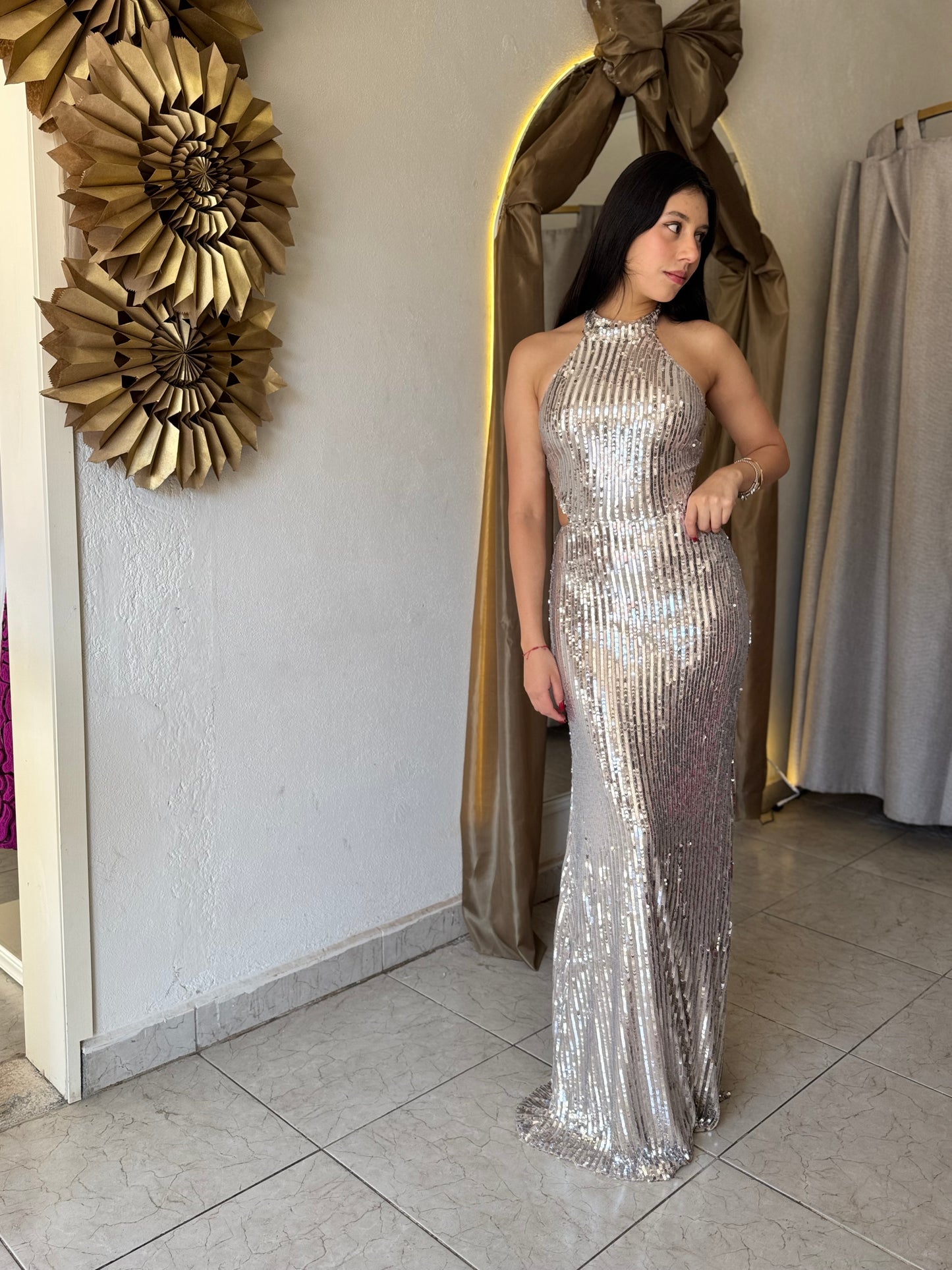 Vestido plata