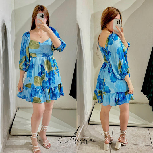 Vestido corto flores