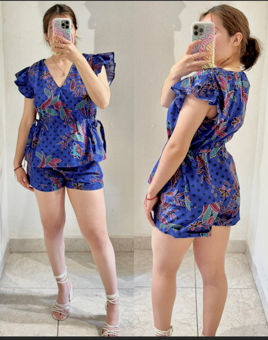 Conjunto azul rey