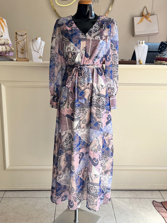 Vestido midi estampado