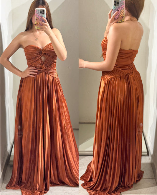 Vestido chedron tablas