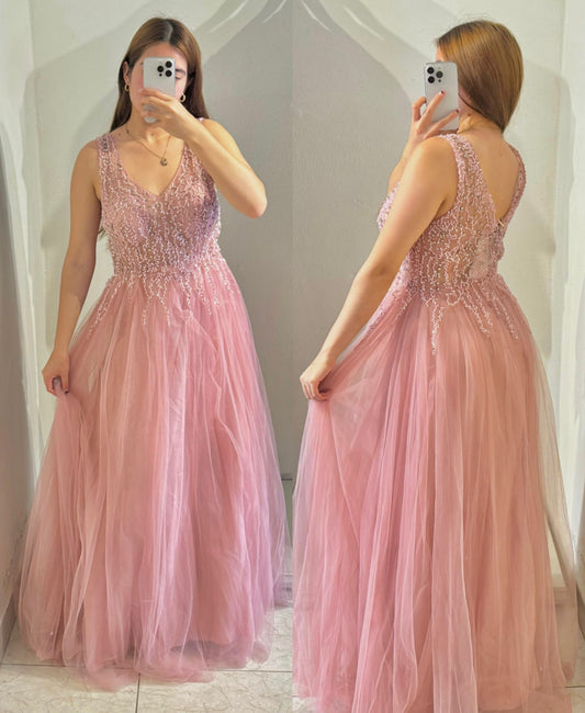 Vestido tul rosa